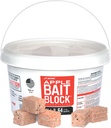 Bait Block Apple Flavor Rodenticide – 4 lb. Pail – Effective Rodent Control Bait Blocks – Long-Lasting and Easy to Use