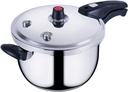 304 Stainless Steel Kitchen Pressure Cooker Electric Stove Gas Stove Energy-saving Safety Cooking Utensils(22cm)