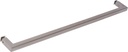 Rockwell Security 18" Square Corner Single Side Towel Bar in Brushed Nickel Finish for Glass Shower Doors