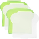 PRETYZOOM 4Pcs Portable Sandwich Storage Box Set Sealed Bread Containers Lids Food Fresh Keeping Holders for Outdoor Activities Convenient Toast Organizer