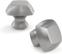 10 Pack Brushed Nickel Cabinet Knobs for Dresser Drawer Knob Kitchen Pulls Aluminium Alloy Square Hardware Handle