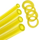 4 Sizes Premium Gas Fuel Line Hose Tubing 4 ft Each, For Small Engine，Poulan, Craftman，String Trimmer Chainsaw Blower Lawn Mower and other Power Tools-Fit Most Brands. (Yellow 4PC 16ft).