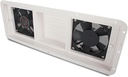 ventilation fan Camper Ventilation Vent Fan for RV Trailer Caravan Side Air Outlet Exhaust Fan Rectangular Double Fan Ventilator Fan, White ventilating fan