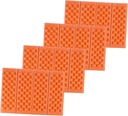 HANABASS 4pcs Folding Xpe Seat Cushions Lightweight Heat-Resistant Outdoor Pads for Camping Picnics and Parks with Storage Bag Orange