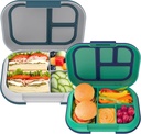 Bentgo Chill Kids (Green/Navy) and Chill Max (Fog & Deep Teal) Lunch Box Set