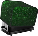 Oven Cover Kitchen Bread Machine Protector,4 Slice Toaster Cover For Home,Fingerprint Coaster Cover,Kitchen Small Appliance,Green Sparkling