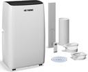 Heynemo 14,000 BTU 3-in-1 Portable Air Conditioner with Heat, Dehumidifier & Fan, Smart WiFi Control, Quiet AC for Bedroom, Office, Living Room, Easy Install, White