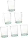 6pcs Shatterproof Milk Drinking Cups Glass Water Cups for Party Kitchen Home Hotel Bar Dishwasher Safe