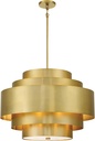 Minka Lavery 2535-695 Spyglass Terrace Pendant, 5-Light, 300 Total Watts, 26-in H x 26.75-in W, Soft Brass