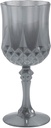 Silver Patterned Plastic Wine Glasses, 12 Count