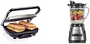 Hamilton Beach Panini Press, Sandwich Maker & Electric Indoor Grill, Upright Storage & Power Elite Wave Action Blender For Shakes and Smoothies, Puree, Crush Ice