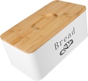 Household Bread Organizer with Lid Multi-function Storage Box for Kitchen Counter for Bread Snacks and Food Storage