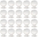 20 Pcs Crystal Dresser Knobs,Diamond Shape Cabinet Knobs Small Drawer Pulls,for Drawer Dresser Kitchen Cabinets Wardrobe Bathroom Cabinet Desk (20 x 16mm/0.78 "x 0.63")