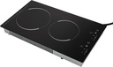 Electric Cooktop, 2 Burner Built-In Electric Stove Top 1500w, 110v Ceramic Stovetop With Ceramic Glass, Safety Lock, 9 Heating Levels, LED Display, Black