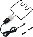 Heating Element Compatible with Masterbuilt Electric Smoker and Grill,Adjustable Thermostat Cord Controller Replacement,Masterbuilt Smoker Parts for Smokers & Turkey Fryers,1500Watt