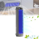 Peoasis Portable AC, 2025 Cooling Ace Portable Air Conditioner with 3 Speeds & LED Display, USB Rechargeable Personal Cooling Fan for Bedroom, Office, Dorm, and Living Room (Gray)