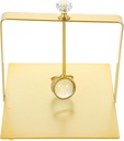 PRETYZOOM European Style Napkin Holder Stand Napkin Organizer for Kitchen Dining Room Bar Cafe Party Table Decor with Stable Non Tip Design Smooth Rounded Edges Gold Finish
