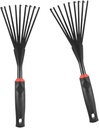 VICASKY 2pcs Portable Gardening Hand Rake with Tines Ergonomic Comfort Grip for Soil Cultivation and Leaf Removal Outdoor Tool Gift