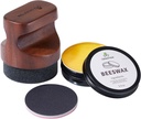 Wood Care Kit with 7oz Beeswax Butter & Cutting Board Wax | Natural Raintree Applicator, 5 Sponges + 5 Sandings | Conditioner for Wooden Utensils, Cutting Boards & Butcher Blocks Gift-Ready