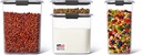 Rubbermaid Brilliance Pantry Food Storage Container Set, BPA-Free, Airtight & Leak-Proof, Clear, 8-Piece, Dishwasher Safe