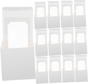 Cabilock 20pcs Cupcake Boxes Window and Inserts for Individual Pastry Cookie Muffin and Dessert Packaging Elegant Paper Holders for Parties and Bakery Favors