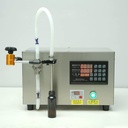 JKGHK Liquid Filling Machine, Bottle Filler Machine with Digital Control, Single/Duble Heads Bottle Filler Machine, Semi-automatic Stainless Steel Liquid Filler, for Beverage Liquor(Single nozzle,2L/m