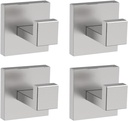 4 Pack Bathroom Towel Hook Brushed Nickel, Wall Mount Heavy Duty Wall Hooks, SUS 304 Stainless Steel Coat Hook ath Towel Hooks Robe Hook Holder