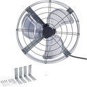 Happybuy Gable Mount Fan, 15-Inch Attic Exhaust Fan with Adjustable Thermostat & Outer Mesh
