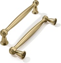 khtumeware 10 Pack 5 Inch(128mm) Champagne Bronze Cabinet Pulls Champagne Brass Kitchen Cabinet Handles Kitchen Cabinet Hardware for Cupboard Drawer Handles Dresser Pulls