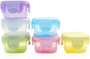 6Pcs Mini Food Storage Containers, Leakproof Lids, Condiment Sauce Containers, Mini Freezer Storage Containers Airtight Containers, Dishwasher Freezer and Microwave Safe, 2oz