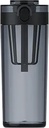 Xiaomi Tritan Water Bottle 600ml, BPA-Free Portable Cup with Tea Strainer & Leak-Proof Lock, One-Hand Operation, for Travel/Sports (Dark Grey)