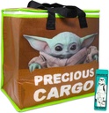Baby Yoda Bag Tote - Disney Star Wars Tote Bag Bundle Includes Tote Bag and Bookmark | Baby Yoda Merchandise