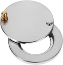 TEHAUX Door Peephole Privacy Cover Durable Peep Hole Protector with Stylish Design Easy Installation for Front Door Home Hotel Nickel Brushed Finish Inner Diameter Outer Diameter Options