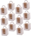 Alipis 24pcs Individual Cupcake Boxes with Window Sturdy Cake Carrier for Treats and Desserts Assembly for Weddings and Parties Includes Inserts for Easy Handling