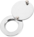 Front Door Peephole Cover 16mm Door Viewer Privacy Cover White for Home