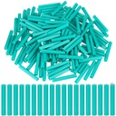 500pcs Expanding Plastic Screw Anchors 1/4" Hole Green Plastic Anchors for Concrete Tile Cement Bolt Expansion Tube for #10,11,12 Screws, Fix to Wall Drywall or Other Surface (2")