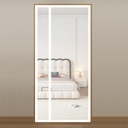 Liveinu Side Opening Magnetic Screen Door, Hands Free Mesh Partition, Reversible Left Right Side Opening Door Screen Mesh with Strong Magnet, Door Curtain for Front, Patio, White 2, 80“x96“