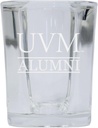 R and R Imports Vermont Catamounts 2 Ounce Etched Alumni Square Shot Glass Officially Licensed Collegiate Product