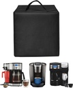 Espresso Machine Dust Cover Ice Coffee Maker Lid Waterproof Nylon Case for Hamilton Beach FlexBrew Trio 2-Way 49980R/49902/ Single Serve Pod Iced Coffee Maker, Black