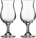2Pcs Tulip Wine Glasses Stemmed Goblets for Party Banquet Home Use Clear Glass Elegant Drinkware