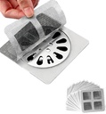 Disposable Hair Drain Stickers, 2025 Disposable Shower Drain Cover Hair Catcher Bathroom Shower Drain Protector, Mesh Cover Floor Drain Sticker for Kitchen Bathroom Tub (10)