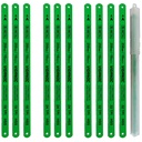 10" Hacksaw Replacement Blades Set, Bi-Metal High Speed Steel Hack Saw Blade Sets - 18T - 24T - 32T HSS Saw Blades, 10 Pack