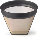 Fino Gold Mesh Permanent Coffee Filter, Number 2-Size Filter, Brews 2 to 6-Cups