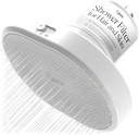 Qure Skincare Filtered Shower Head with Water Filter for Hair and Skin Hydration in 8 Weeks, Removes 99% Chlorine & Heavy Metals, Improve your Beauty Routine - White