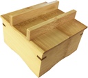山下工芸(Yamashita kogei) Yamasita Craft 28080960 Bamboo Pot Square Bento Box, Small, Made in Japan