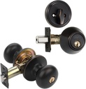 Dynasty Hardware V-CP-TAH-12P, Visual Tahoe Front Door Knob Entry Lockset and Single Cylinder Deadbolt Combination Set, Aged Oil Rubbed Bronze