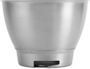 Kenwood Mixing Bowl, Stainless Steel Bowl Chef Elite Food Processor Accessories 4,6 Liter Silver