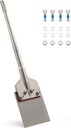 ZELCAN SDS Max Floor Scraper, 6 in. Heavy Duty Thinset Removal Tool with Extra Long Handle, Weldless SDS Max Chisel Bit with 4 Spare Bolts for Ceramic Tiles Hardwood Linoleum Epoxy Carpet