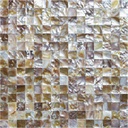 Art3d Mother of Pearl Backsplash Wall Tile in Natural Polychromy, Tile 11.8 x 11.8In Pack of 6(Brown)