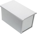 Rectangular Loaf Pan with Lid Nonstick Aluminum Bread Tin Portable Baking Box for Square Loaves Easy-clean Bread Storage Container for Homemade Toast